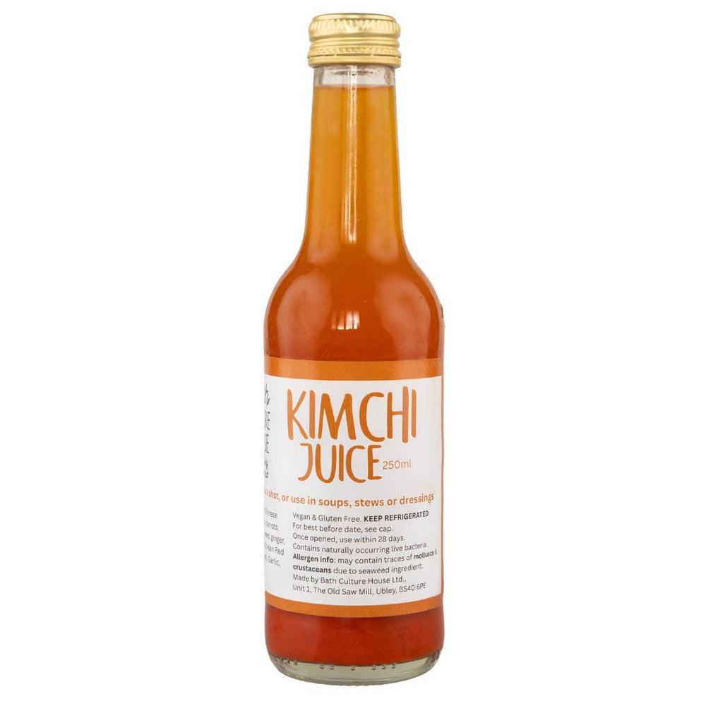 Bottle of Kimchi Juice on a white background