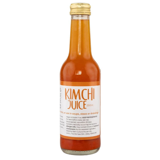 Bottle of Kimchi Juice on a white background