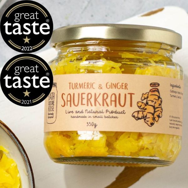 Turmeric & Ginger Sauerkraut 350g