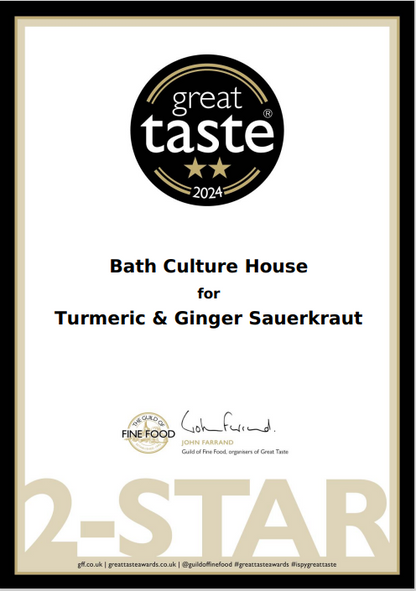 Turmeric & Ginger Sauerkraut 330g